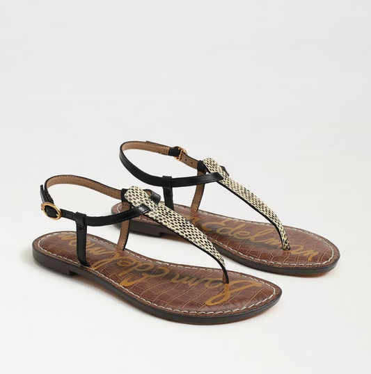 Sam Edelman Gigi Thong Sandal - Wheat Multi Python