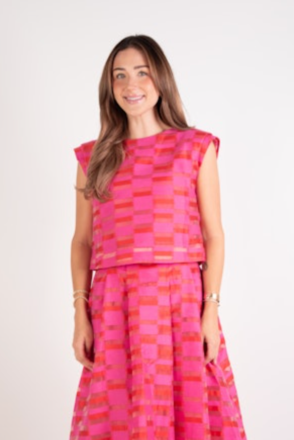 Emily McCarthy Hatti Tank - Sunset Stripe