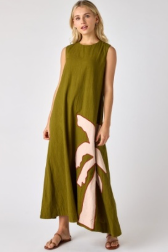 Owens Dress - Cardon w/ Embroidery