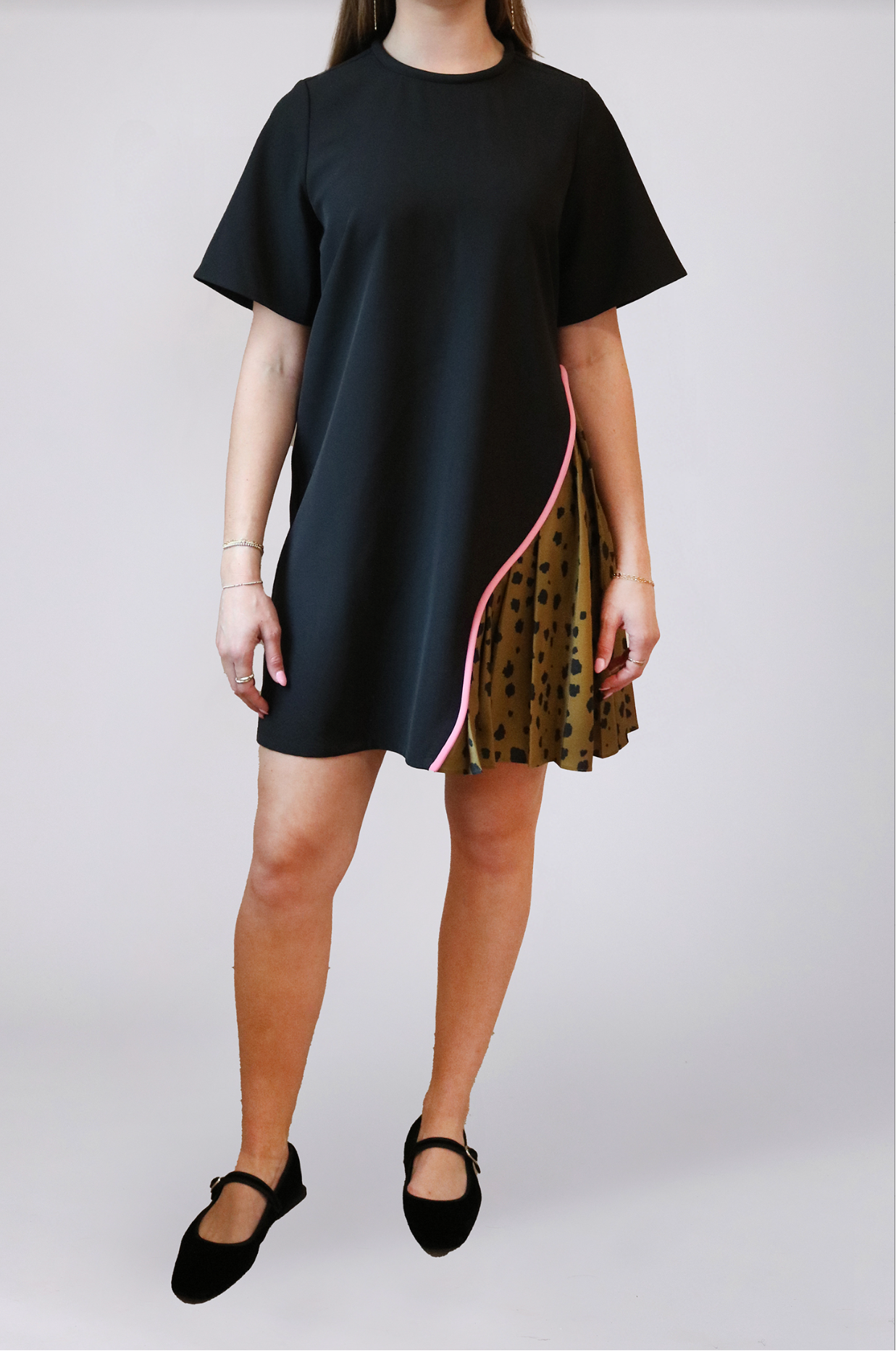 Graham Dress - Black/Ink Spots