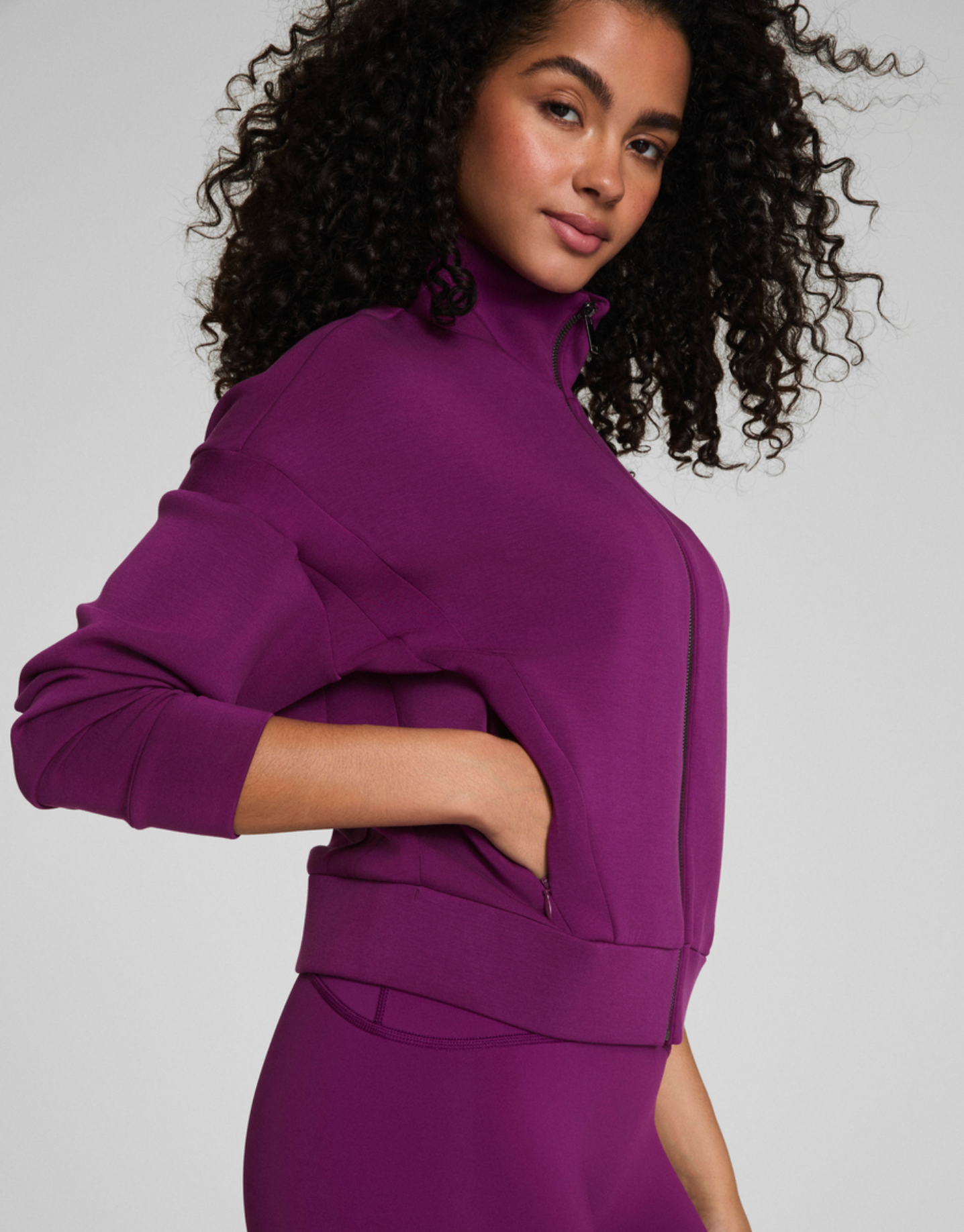 Spanx AirEssentials Track Jacket - Snapdragon