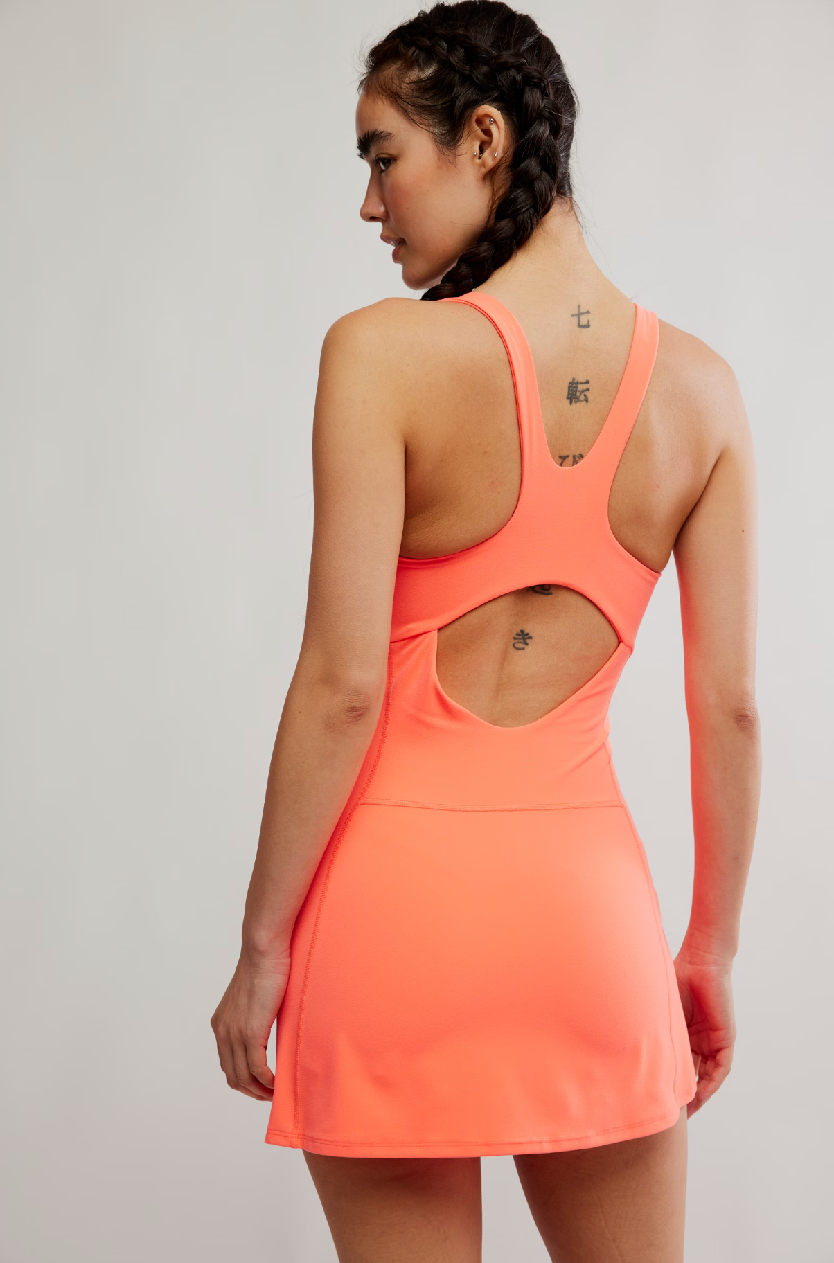 Free People Never Better Dress - Neon Coral