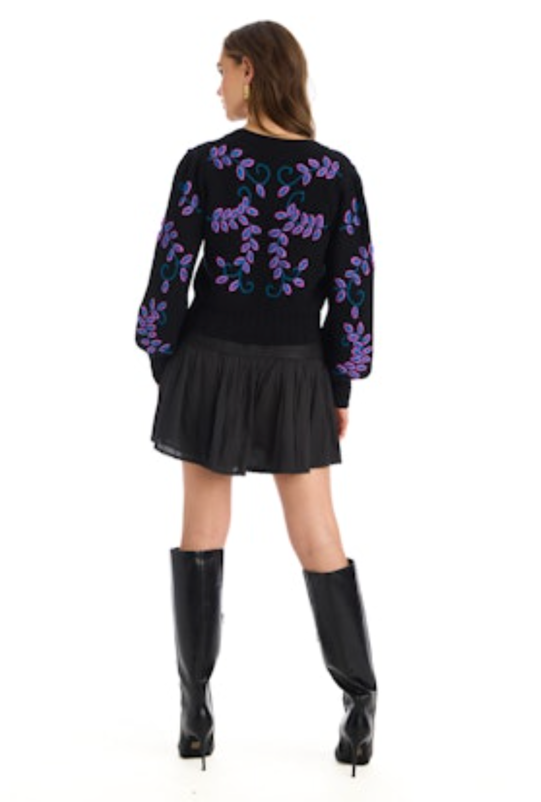 Piper Cardigan - Black Multi