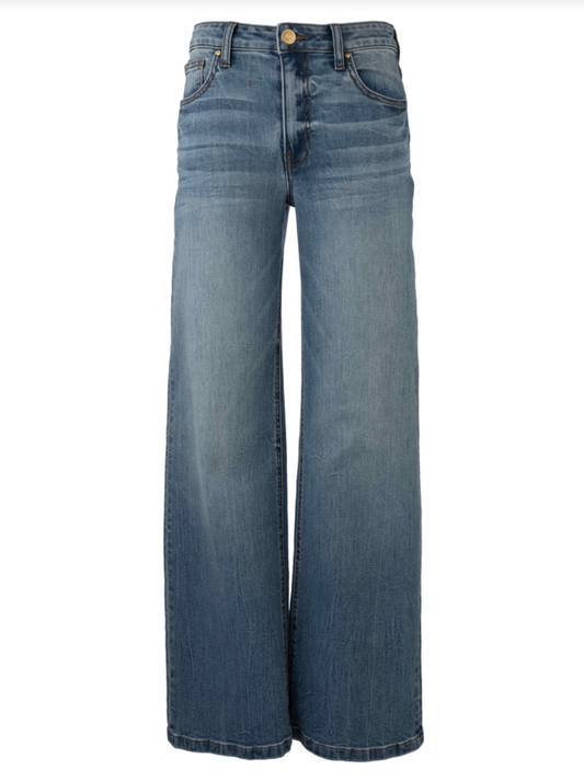 Jean High Rise Wide Leg Jean - Ablaze