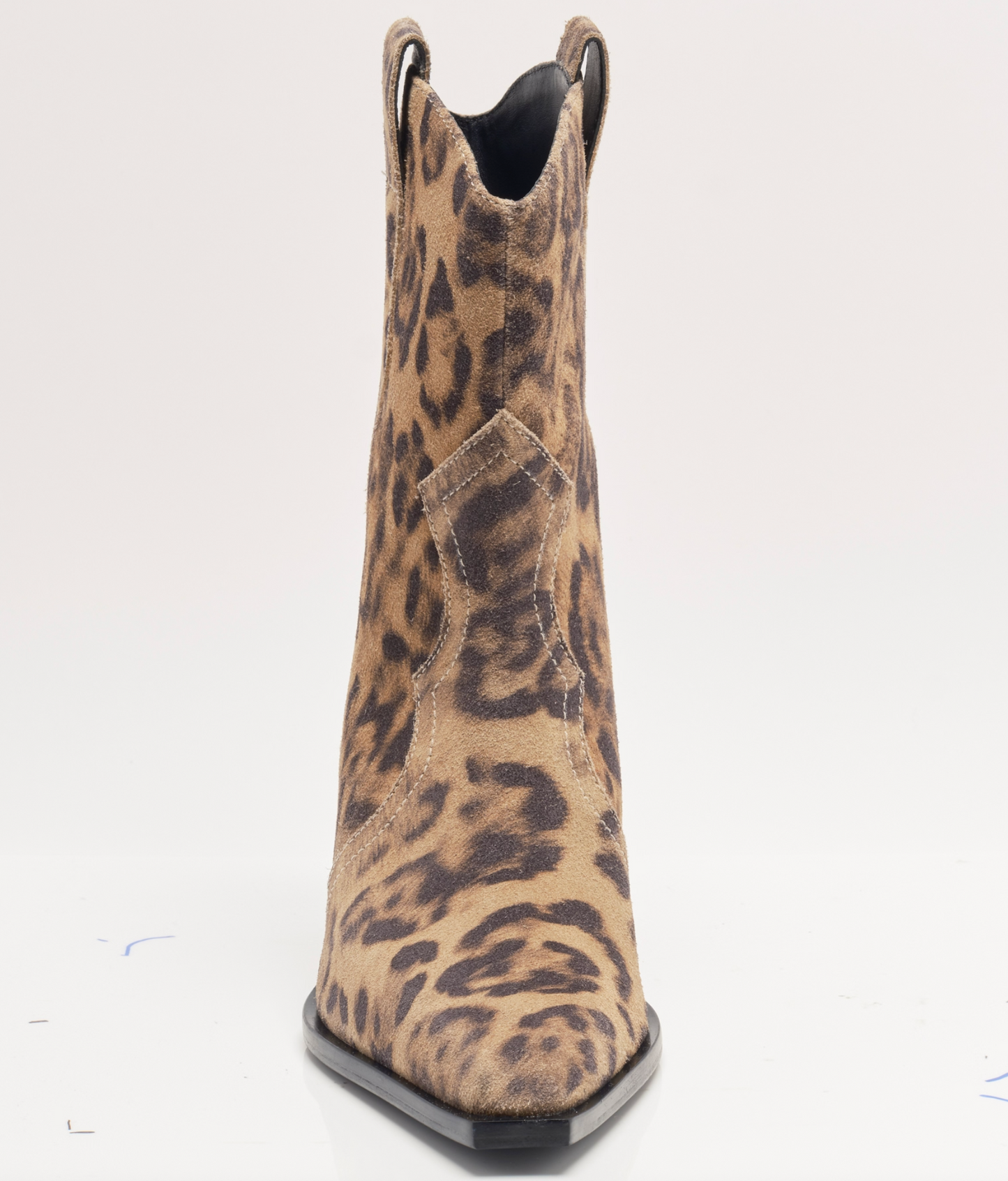 Free People Cat Nap Cowboy Boots - Leopard Suede