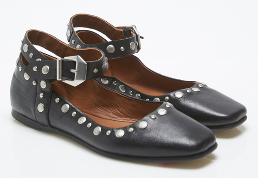 Free People Mystic Mary Jane Flats - Black