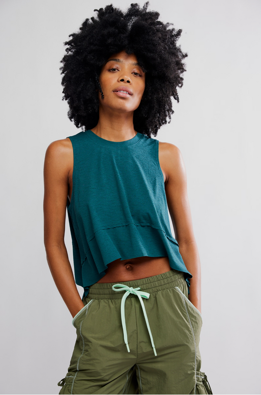 Free People Tempo Tank Top - Evergreen