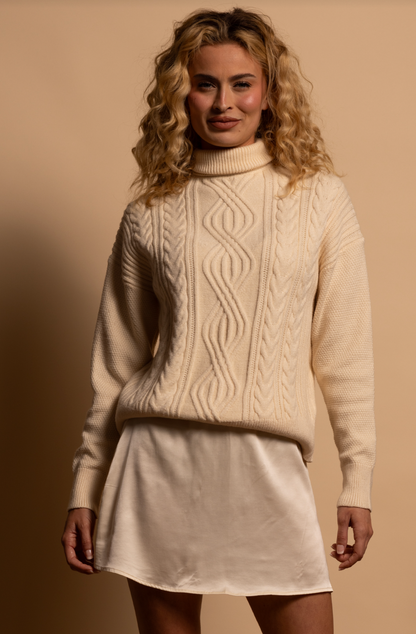 Tahoe Turtleneck Sweater - Ivory