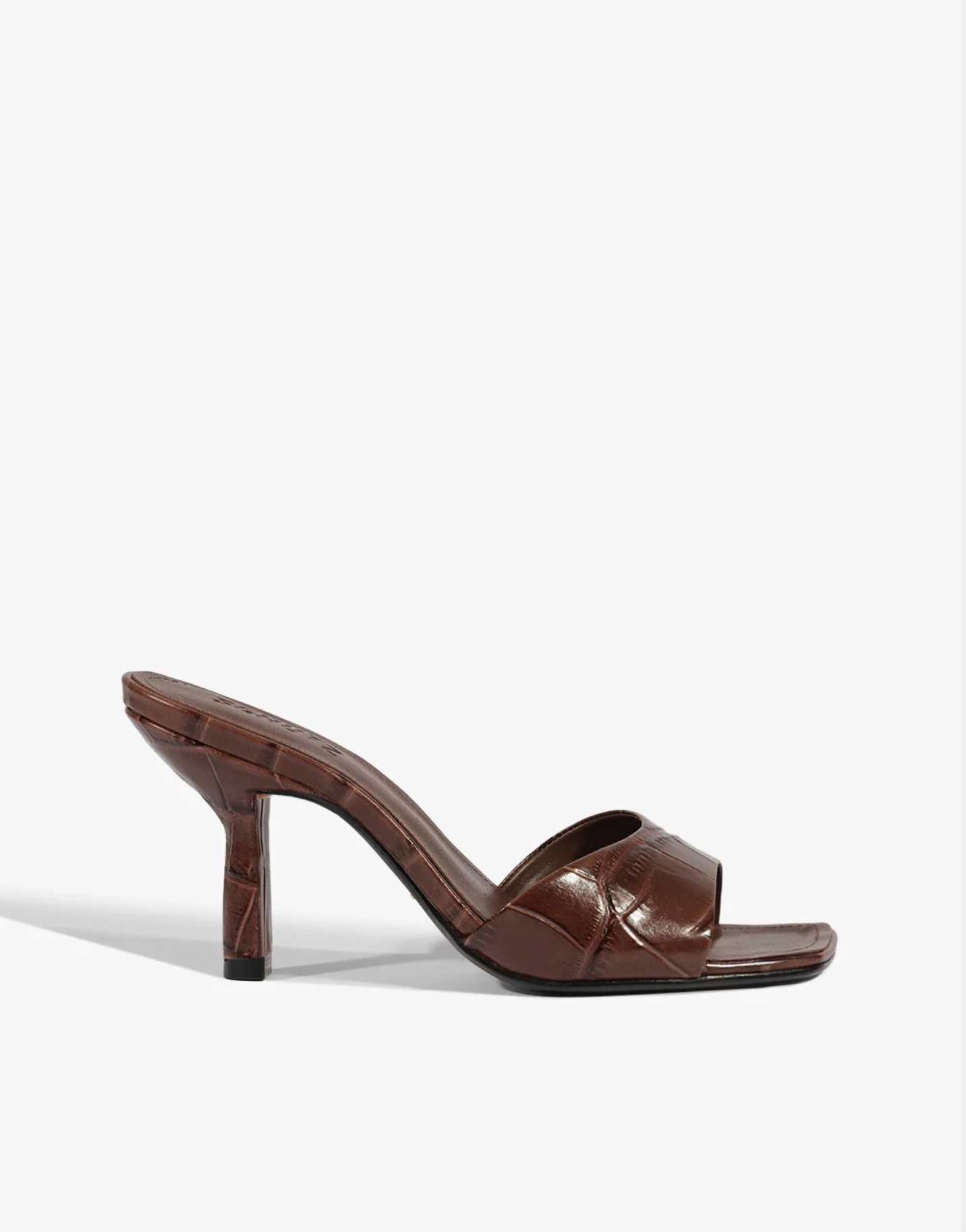 Schutz Posseni Croc Sandal - Root Brown