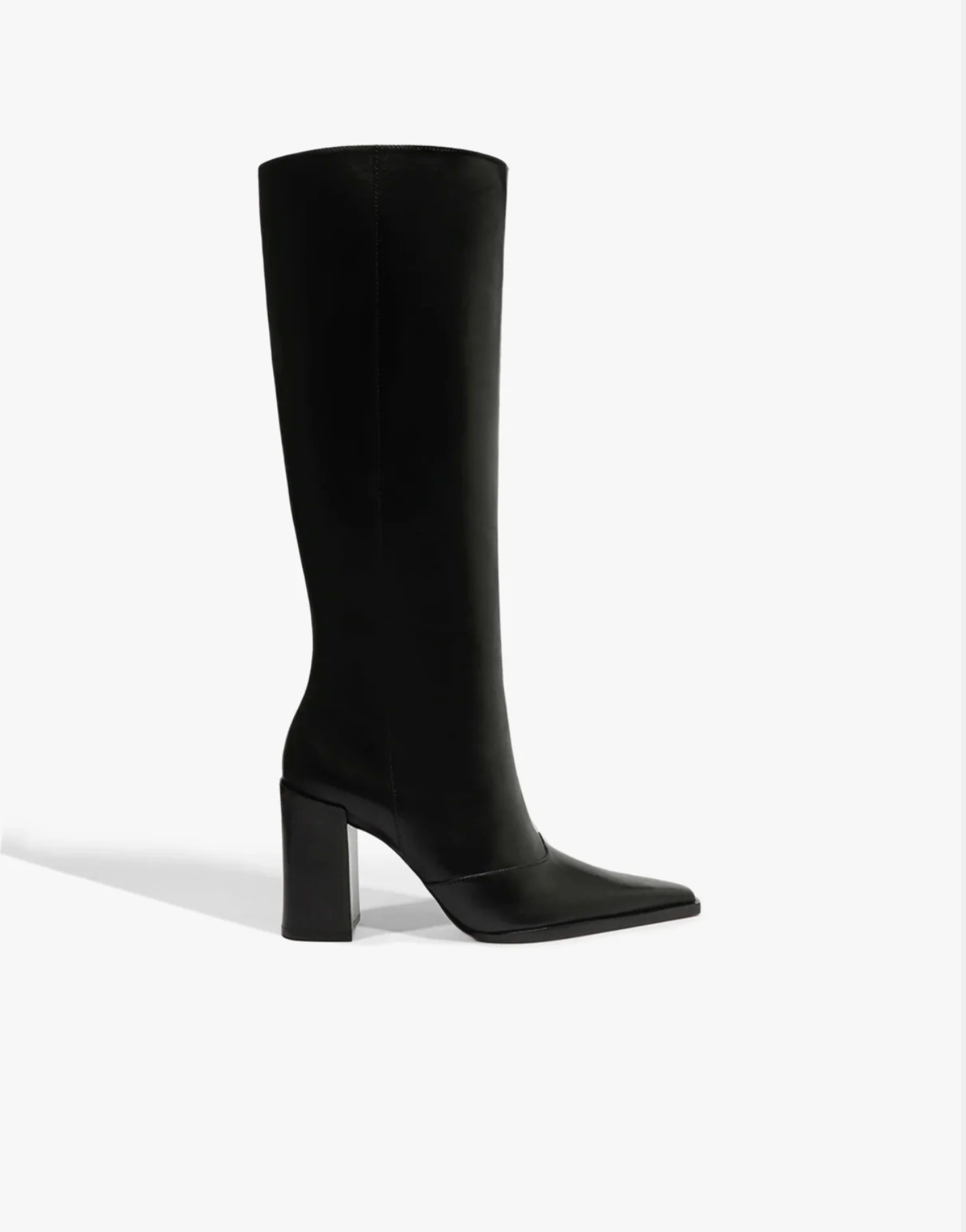 Schutz Raffaela Up Leather Boot - Black