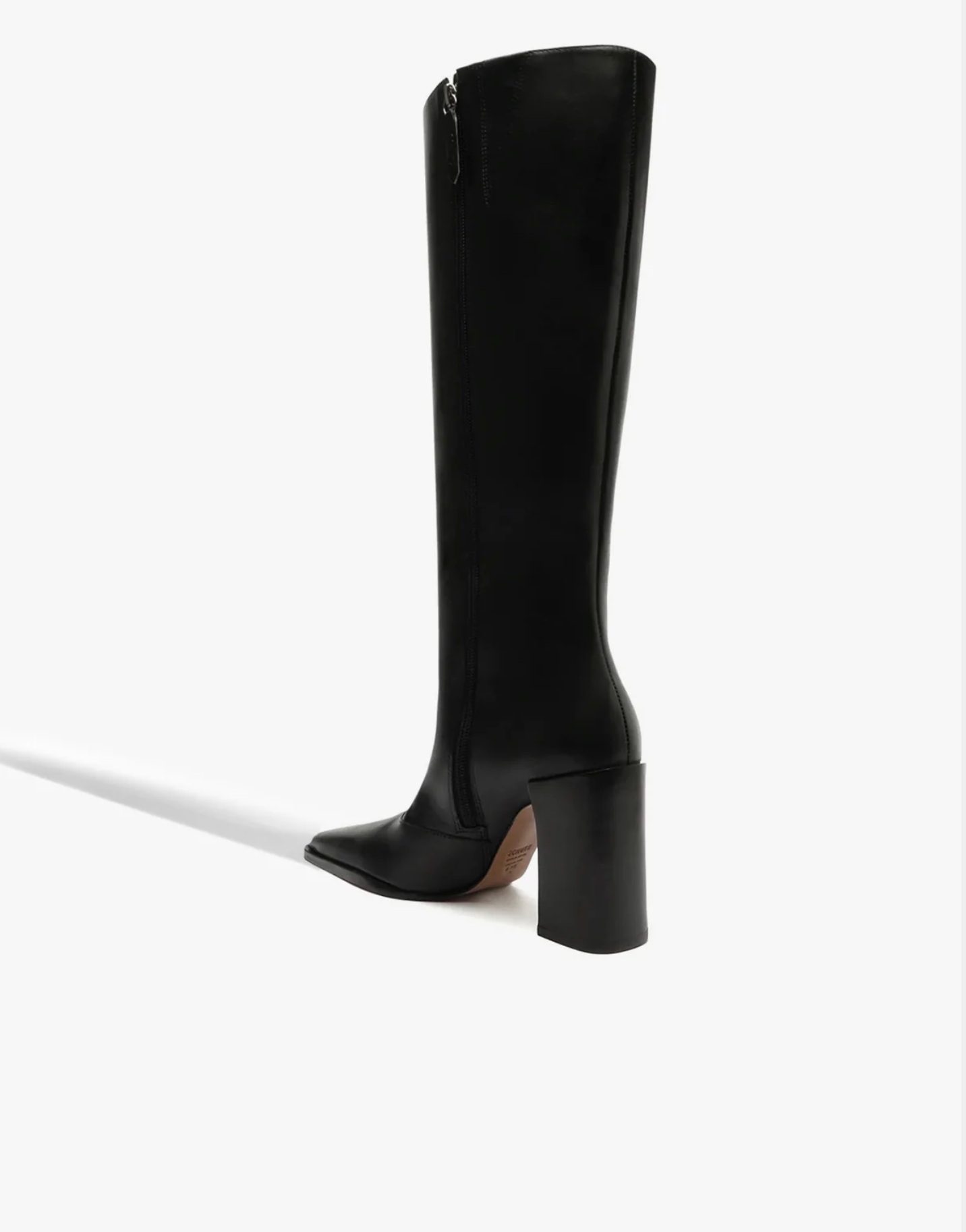 Schutz Raffaela Up Leather Boot - Black