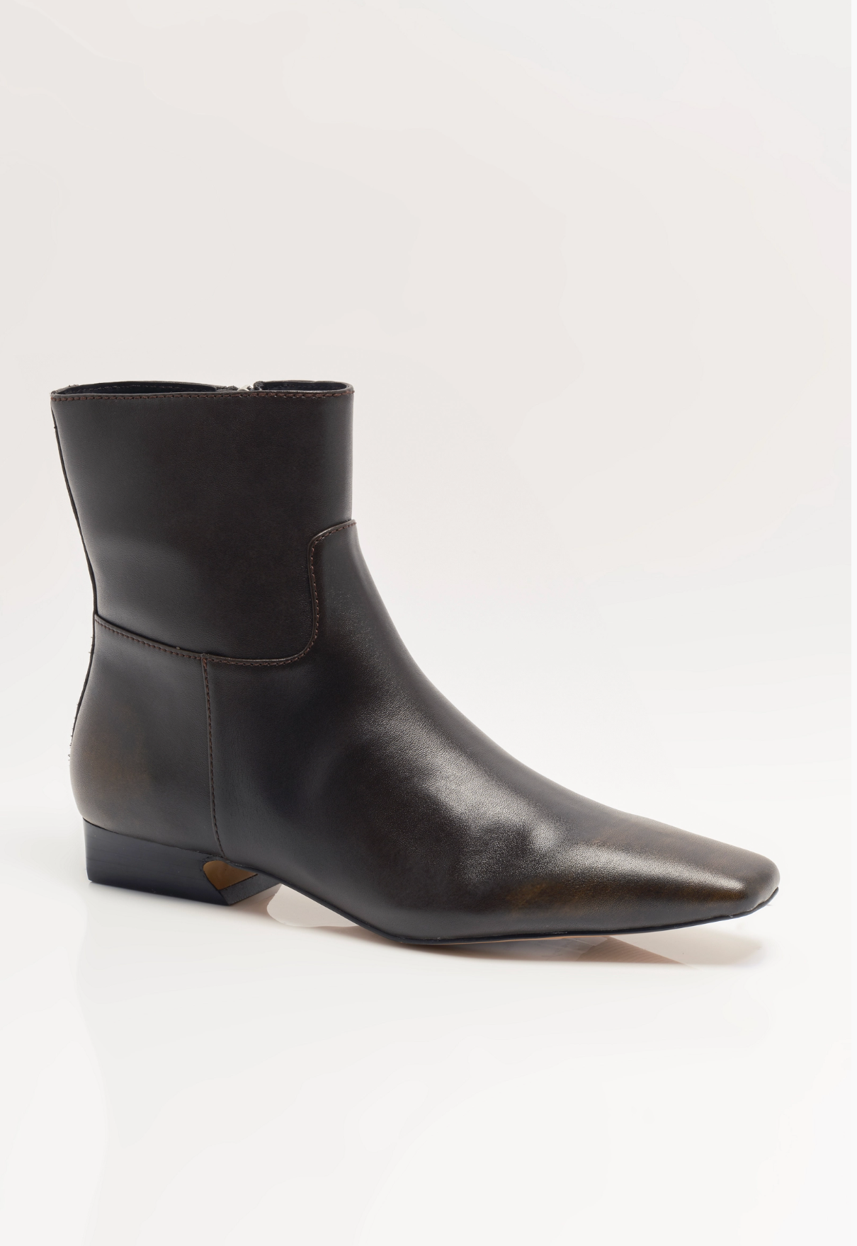 Free People Easy Does It Vegan Ankle Boot - Chocolate