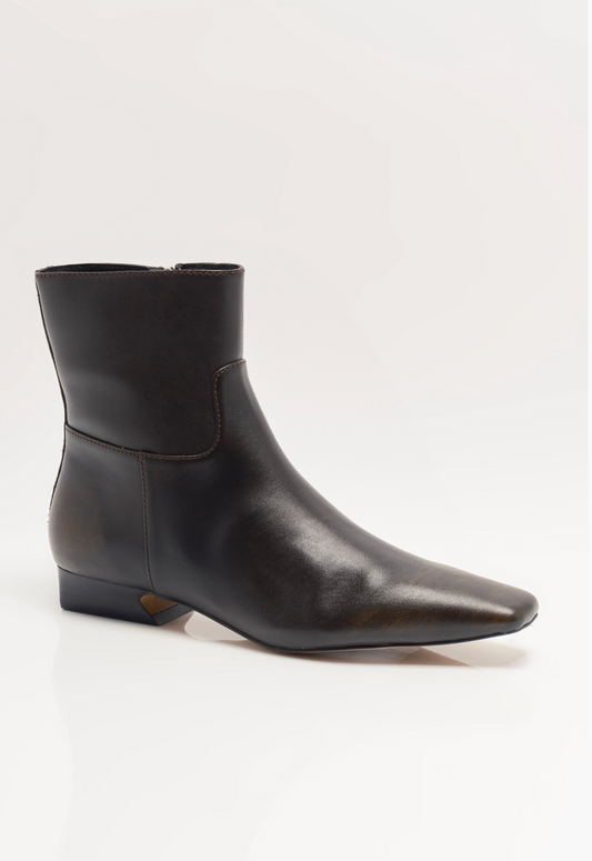 Free People Easy Does It Vegan Ankle Boot - Chocolate