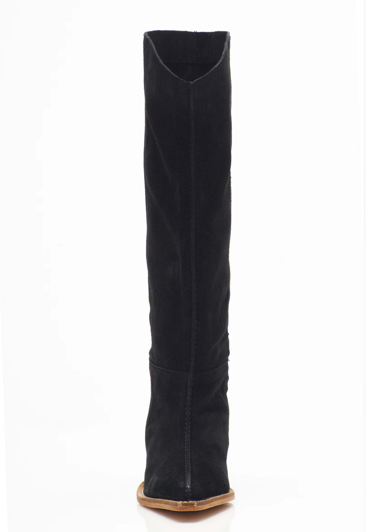 Free People Sway Low Slouch Boot 2.0 - Black Suede