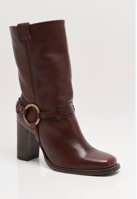 Free People Hayden Harness Boot - Cabernet Leather
