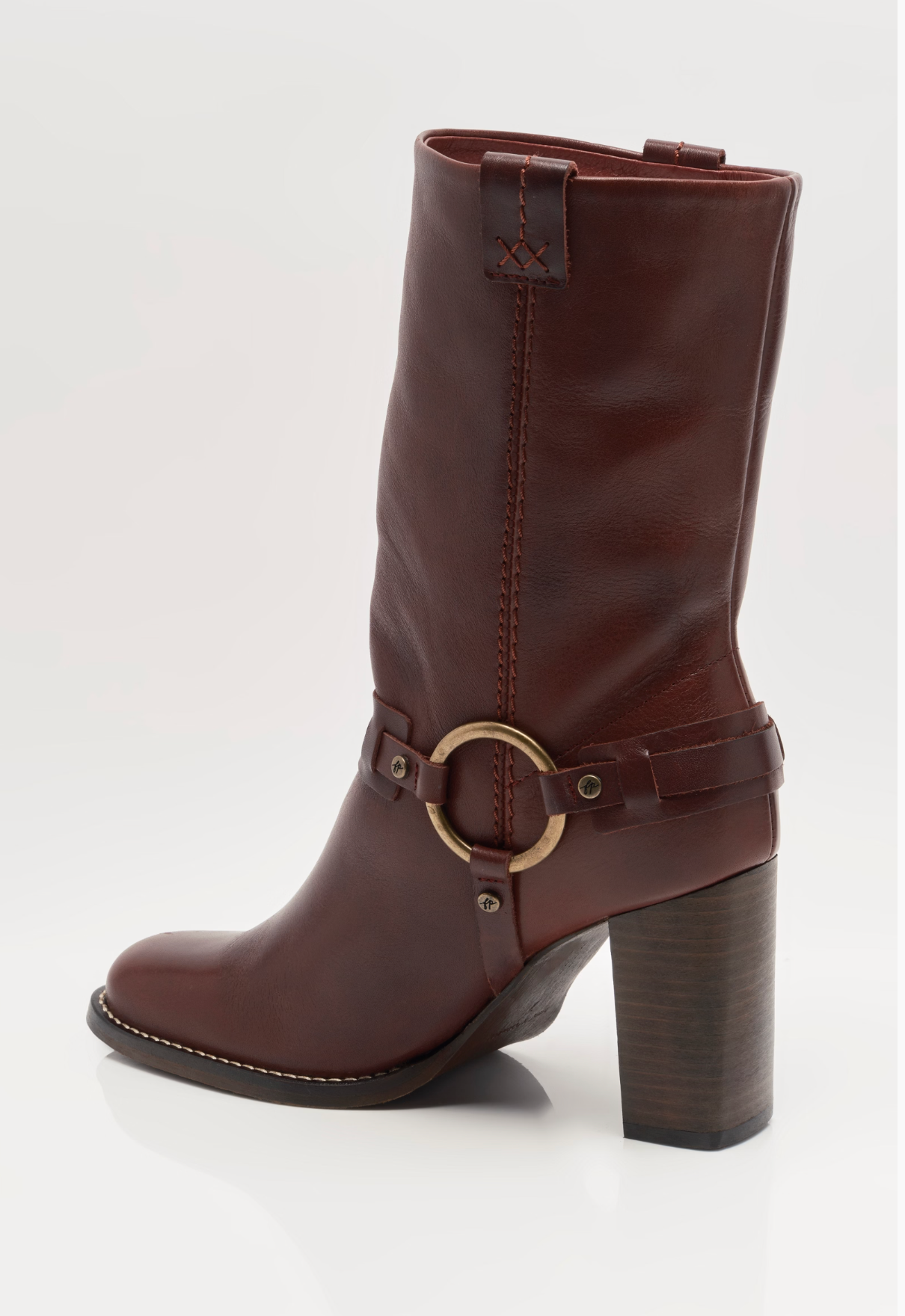 Free People Hayden Harness Boot - Cabernet Leather