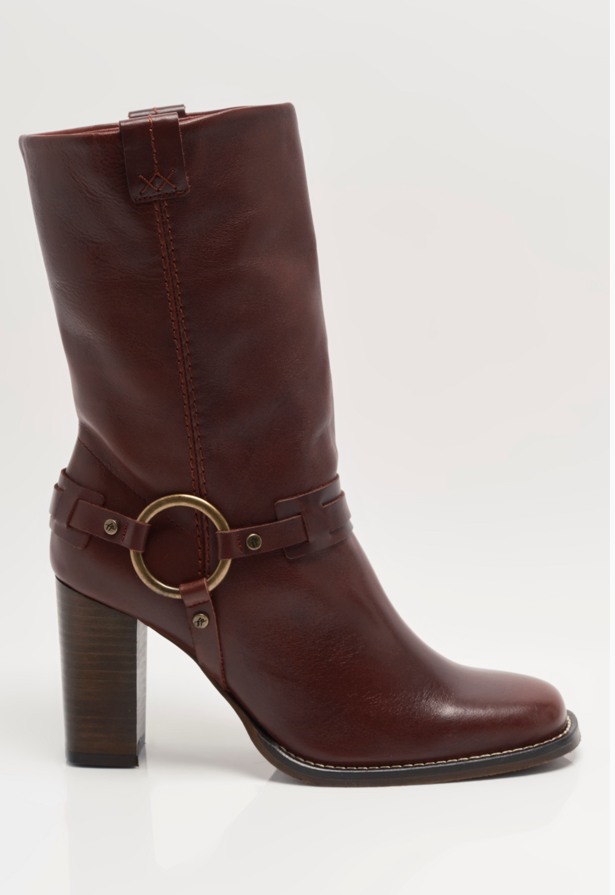 Free People Hayden Harness Boot - Cabernet Leather