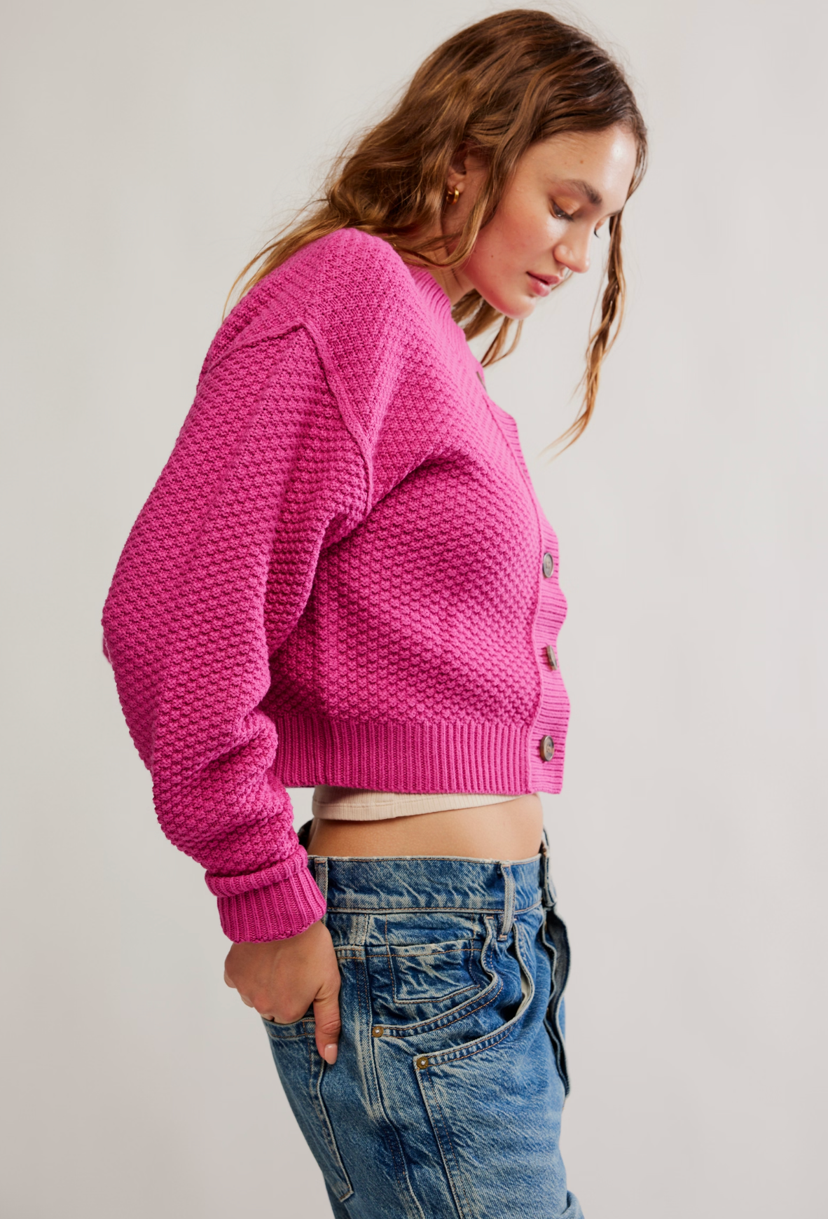 Free People Lila Cardigan Sweater - Plumdrop