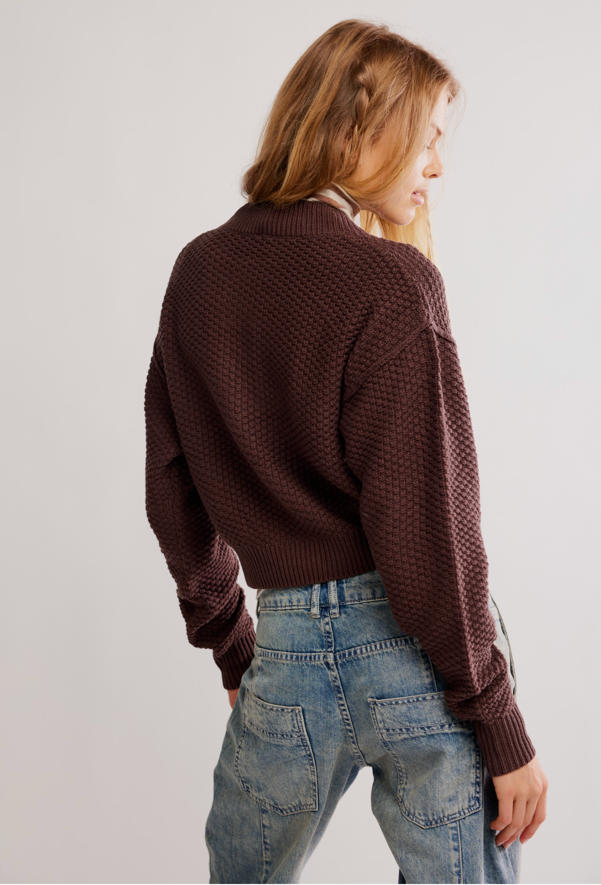 Free People Lila Cardigan Sweater - Potting Soil