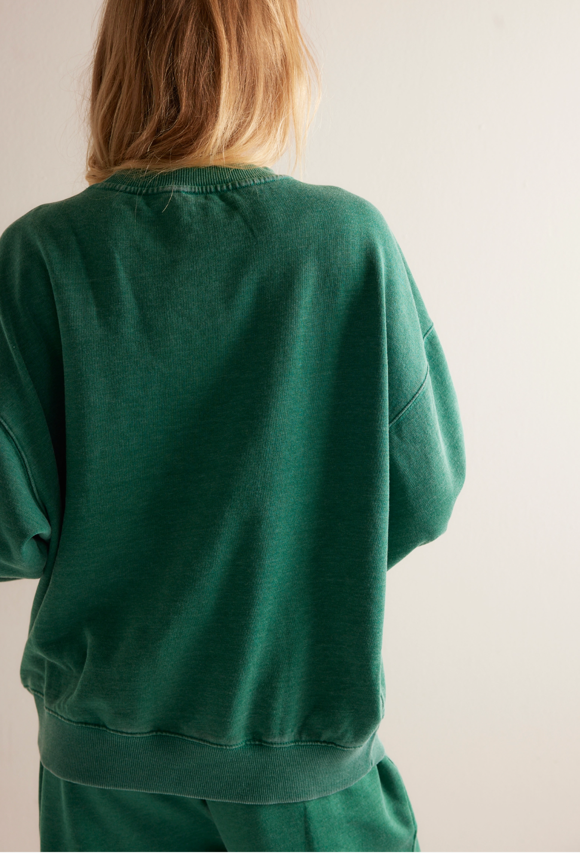 Free People Slow It Down Pullover - Rainforest Moss