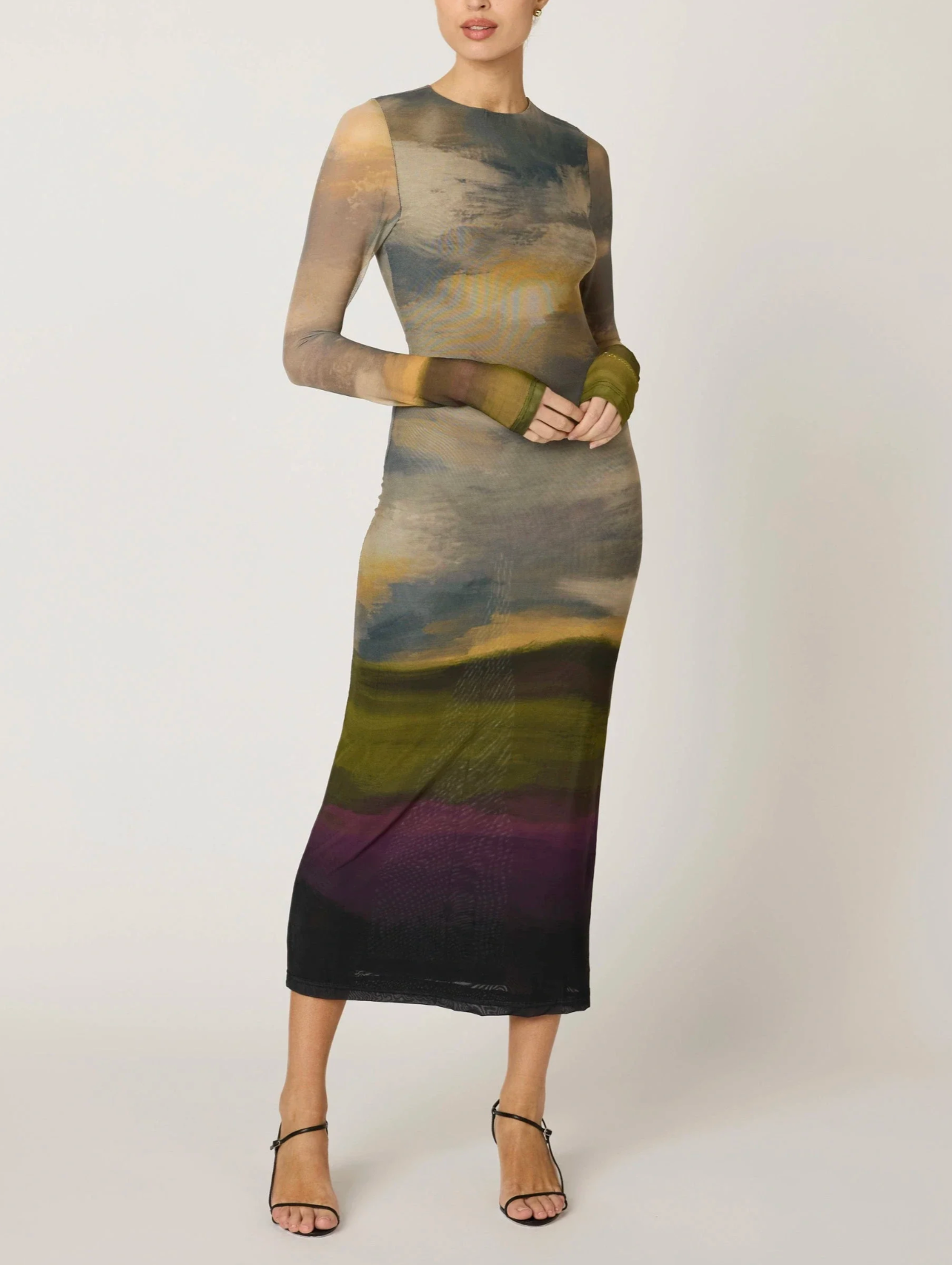 Persephone Ankle Dress - San Bartolo Print