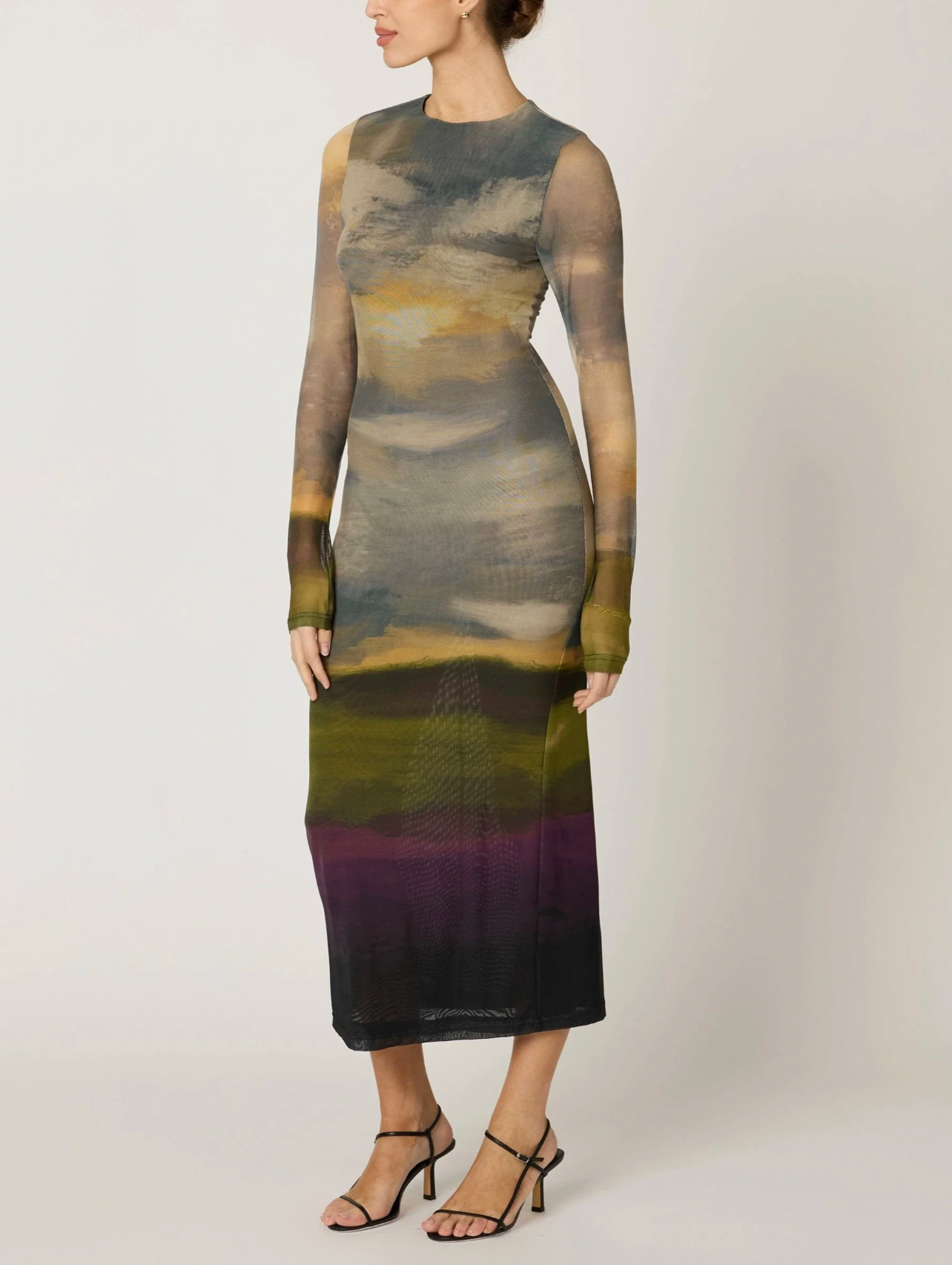 Persephone Ankle Dress - San Bartolo Print