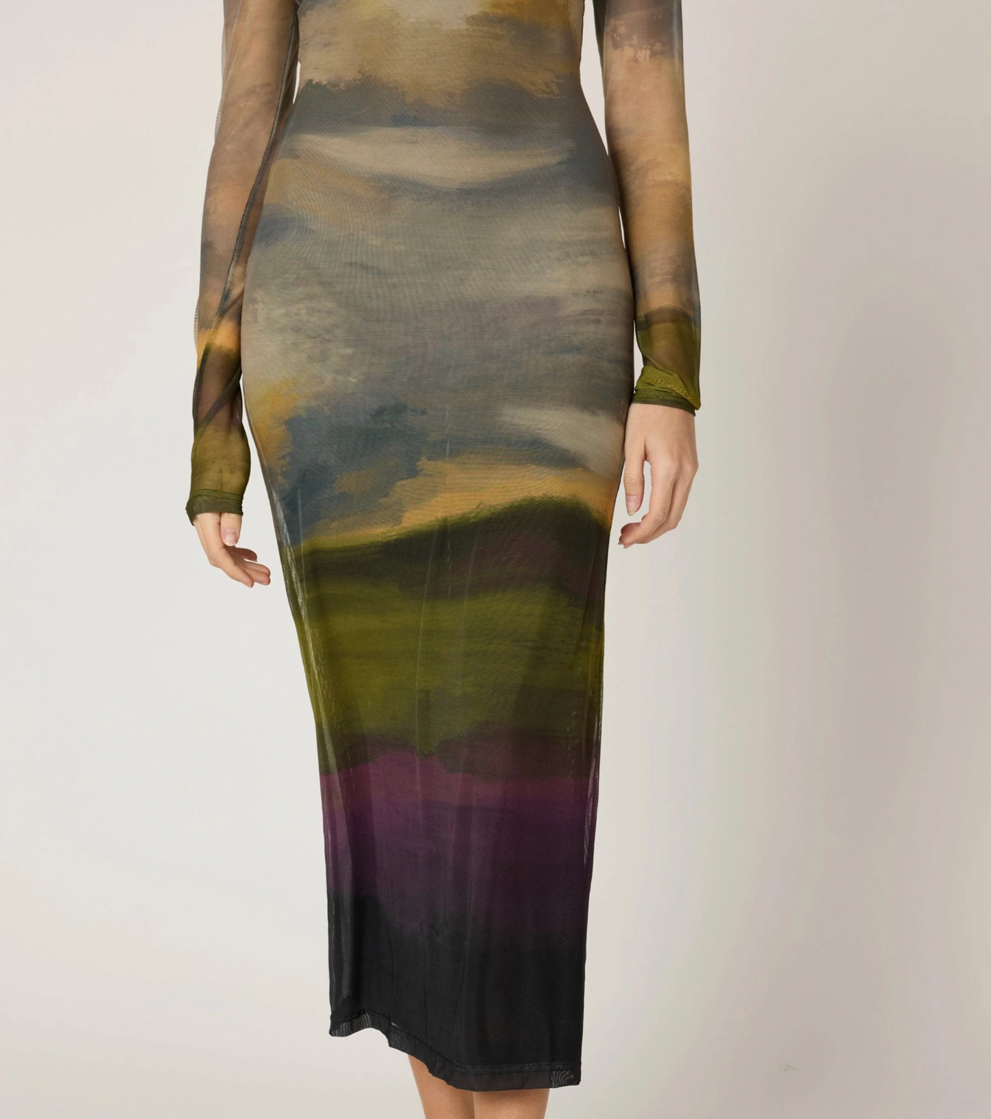 Persephone Ankle Dress - San Bartolo Print