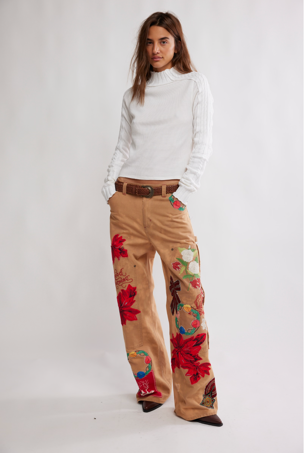 Free People Breezy Swit Top - Ivory