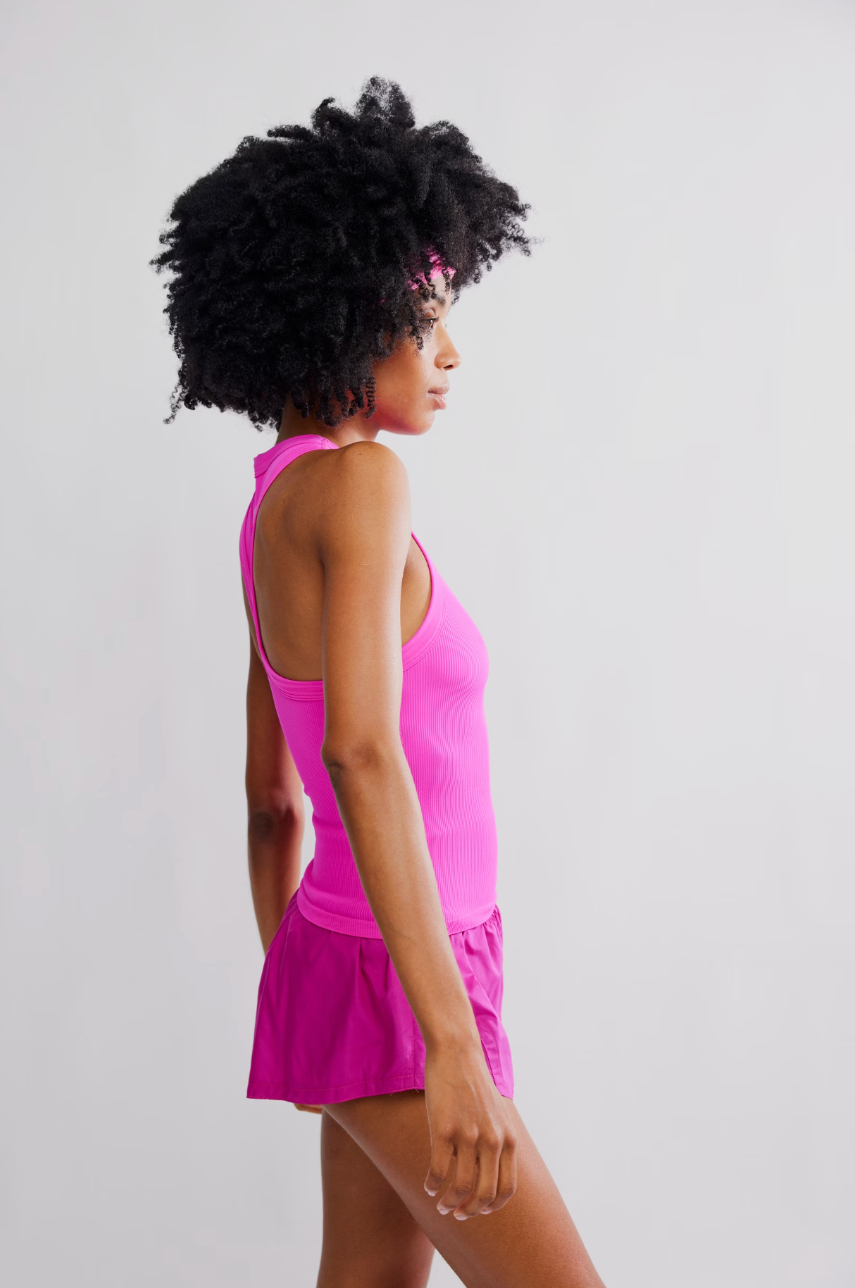 Free People Dynamite Tank - Fuchsia Flirt