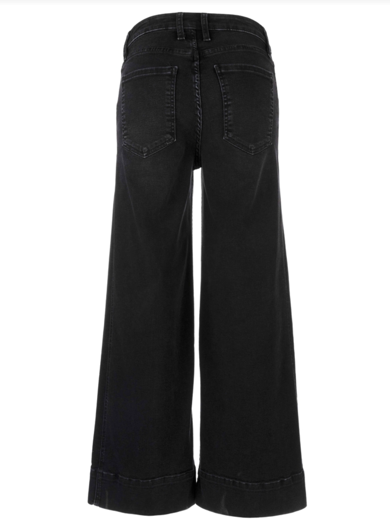 Meg High Rise Wide Leg Jean - Glittering