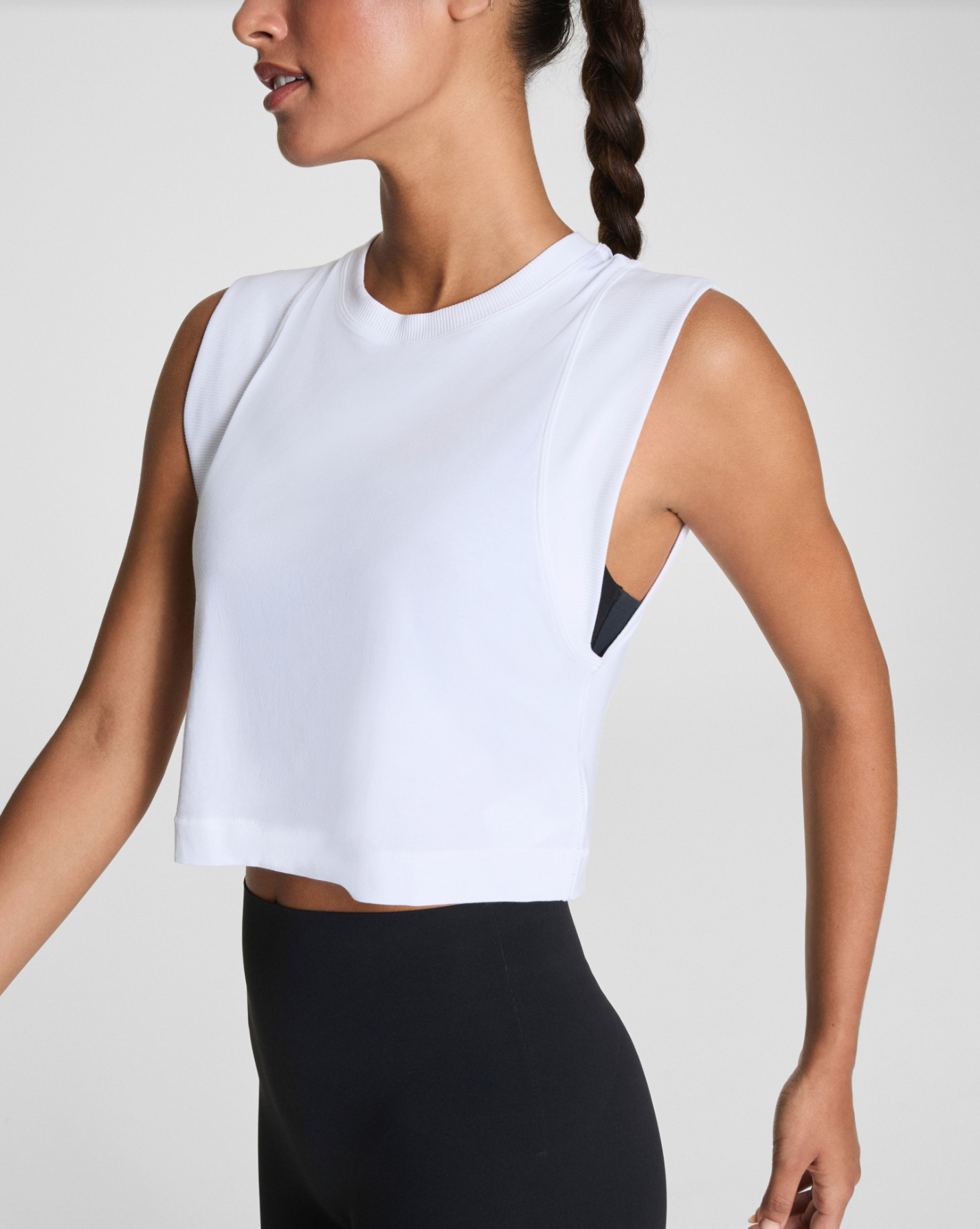 Spanx SuperNaturals Muscle Tank Top - Vivid White