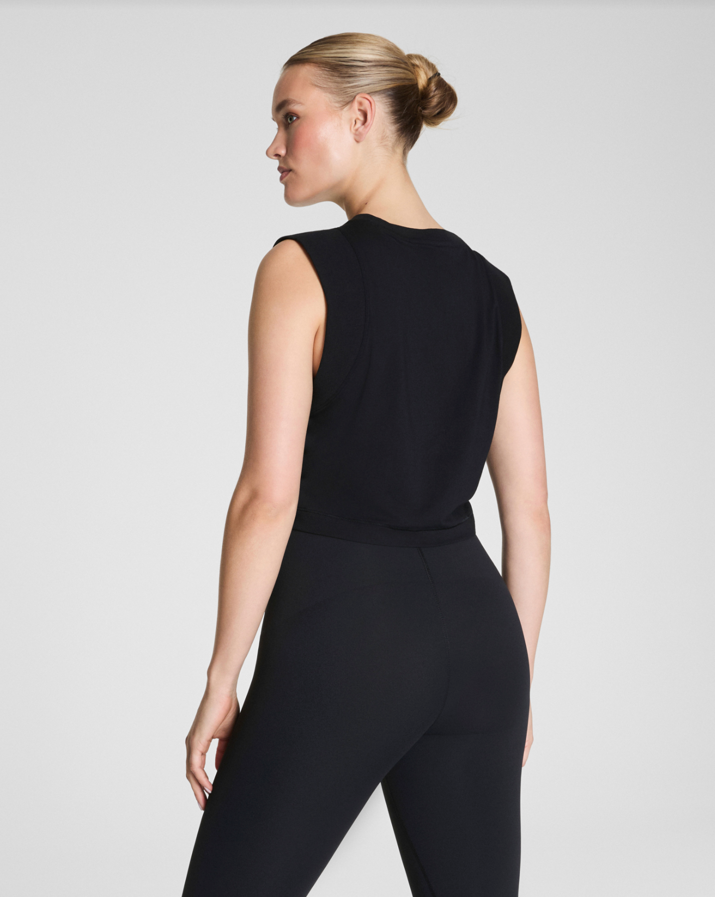 Spanx SuperNaturals Muscle Tank Top - Very Black
