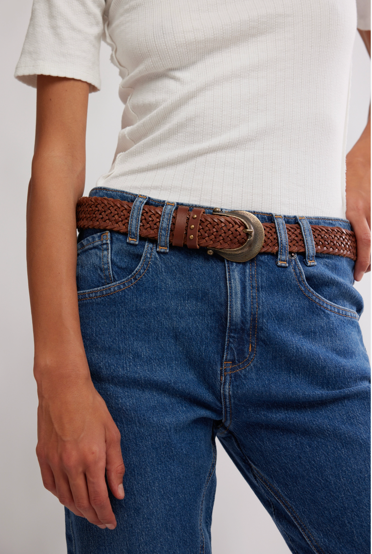 Free People Risk Taker Mid-Rise Straight Jean - Be Bold