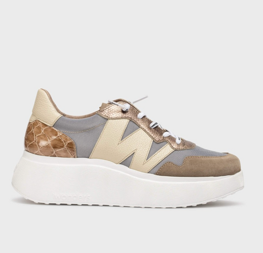 Wonders Roma 31 Sneakers - Taupe Brown