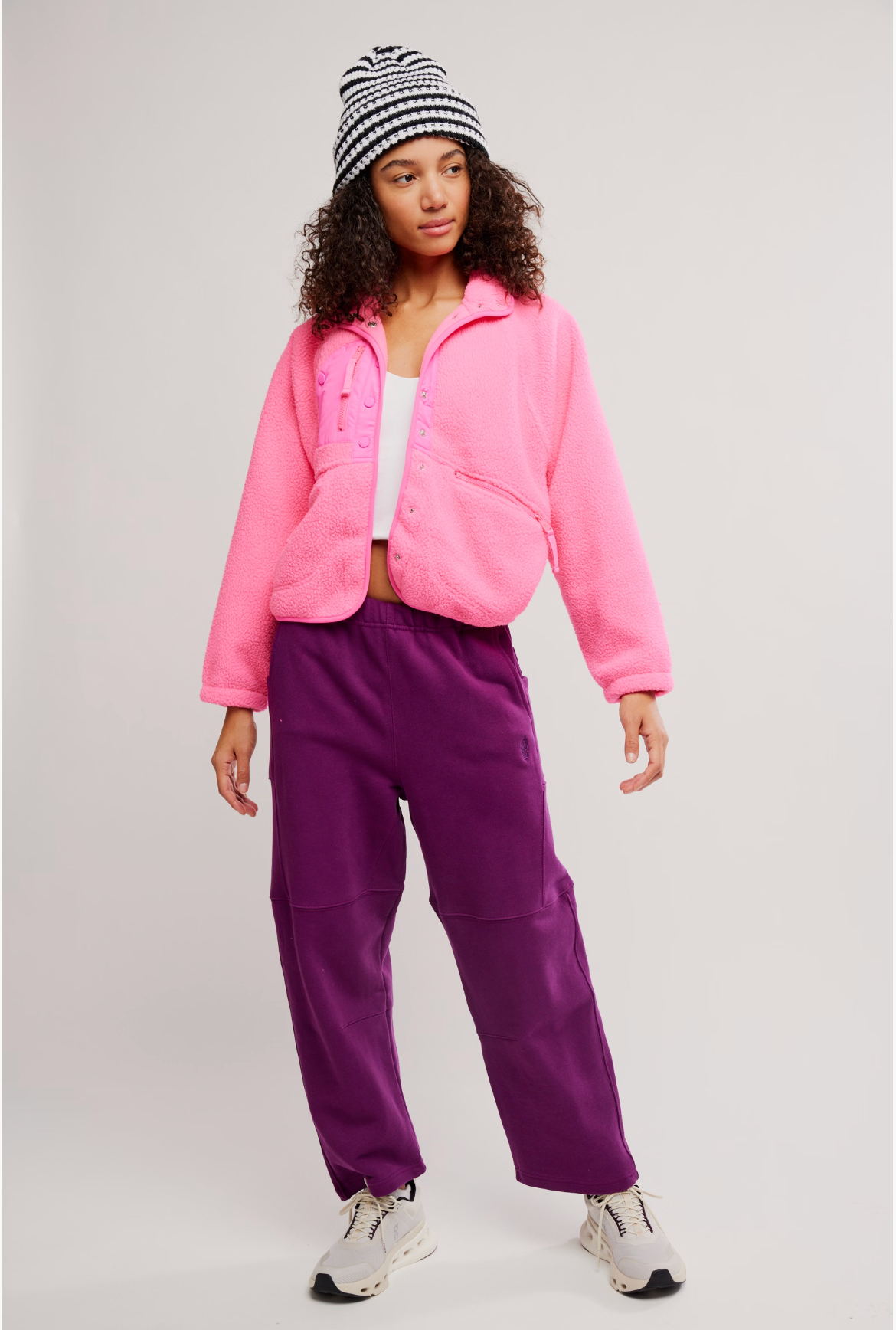 Free People Hit The Slopes Jacket - Hot Pink