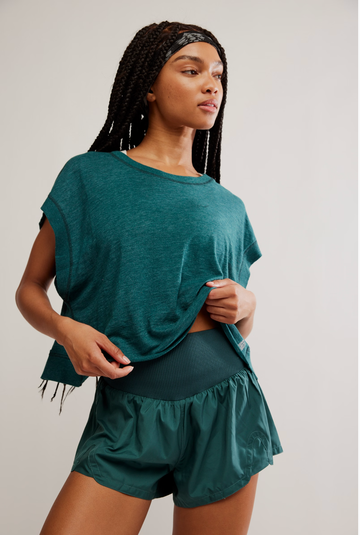 Free People Carpe Diem Short - Evergreen