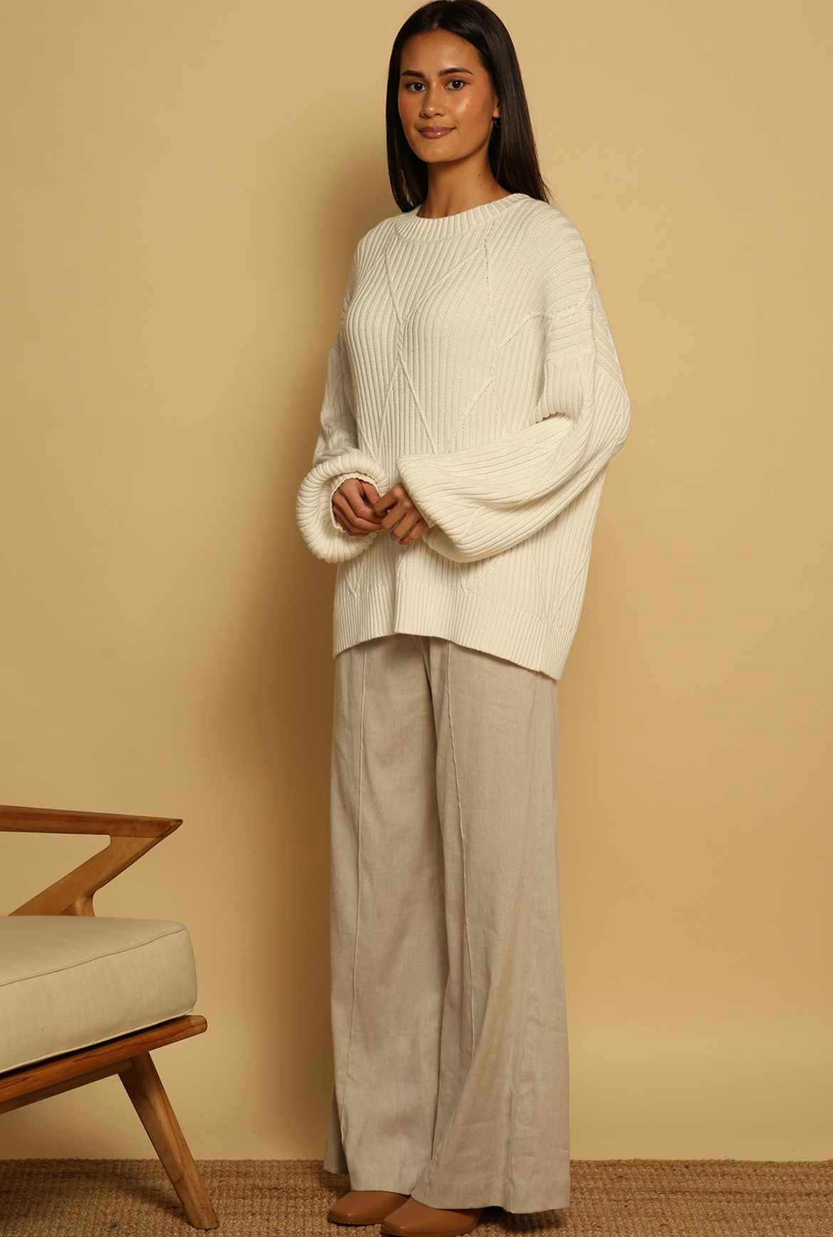 Eloise Sweater - Ivory