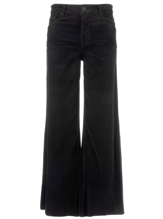 Meg High Rise Wide Leg Jean - Black
