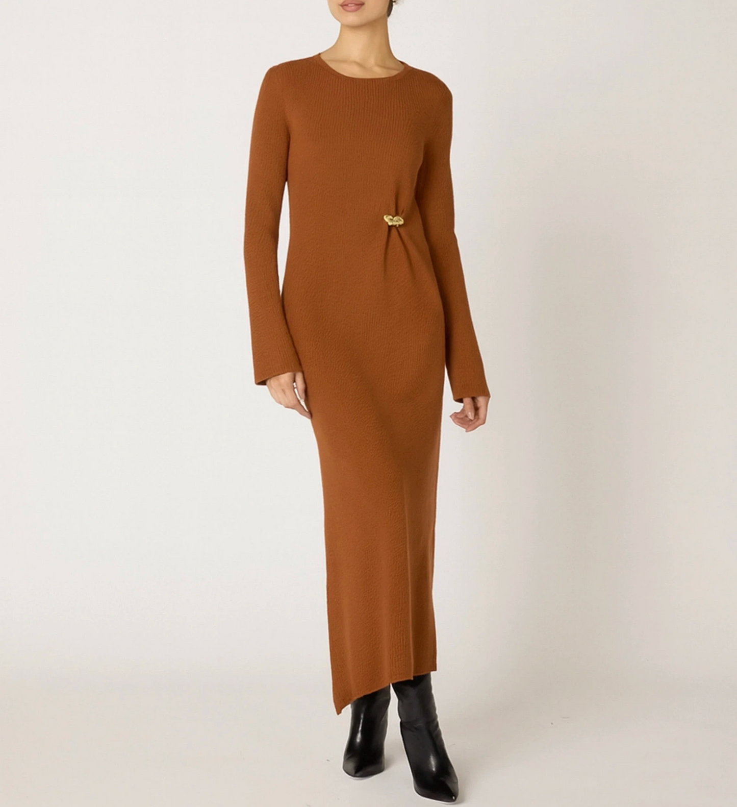 Hjarta Midi Dress - Clay