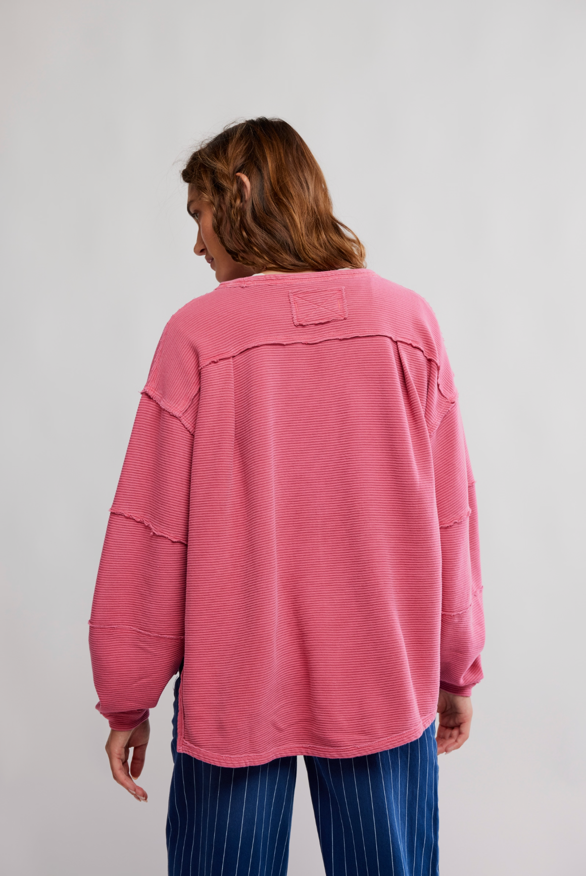 Free People Total Eclipse Tee Shirt - Hibiscus Pop