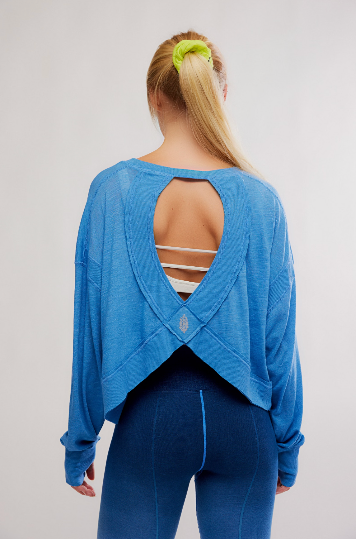 Free People My Time Layer Shirt - Light Cobalt