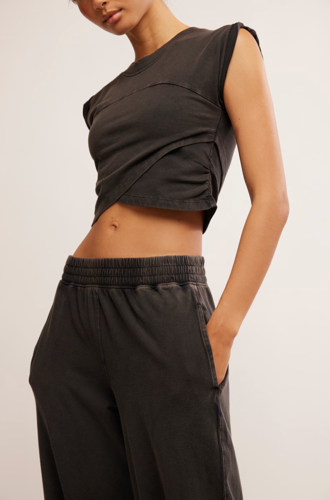 Free People Hot Shot Crossover Set - Black