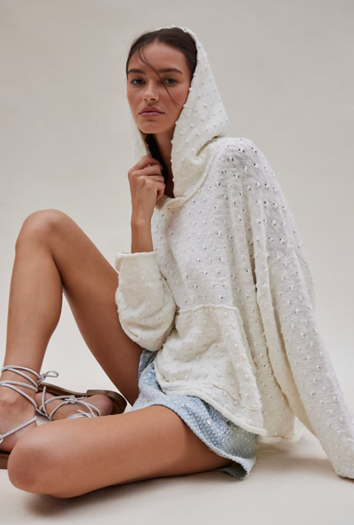 Free People Lake Side Hoodie - Marshmallow