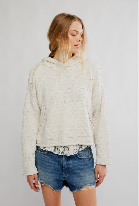 Free People Lake Side Hoodie - Marshmallow