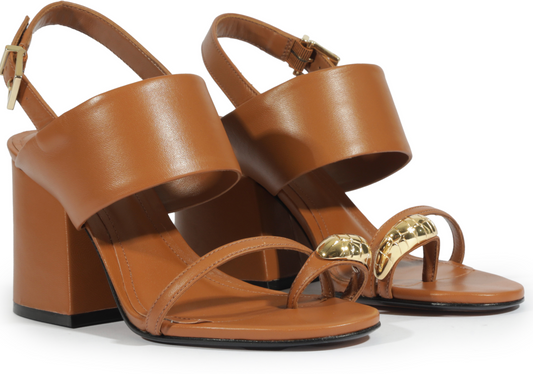 Mandy Block Heel Sandal - Miele