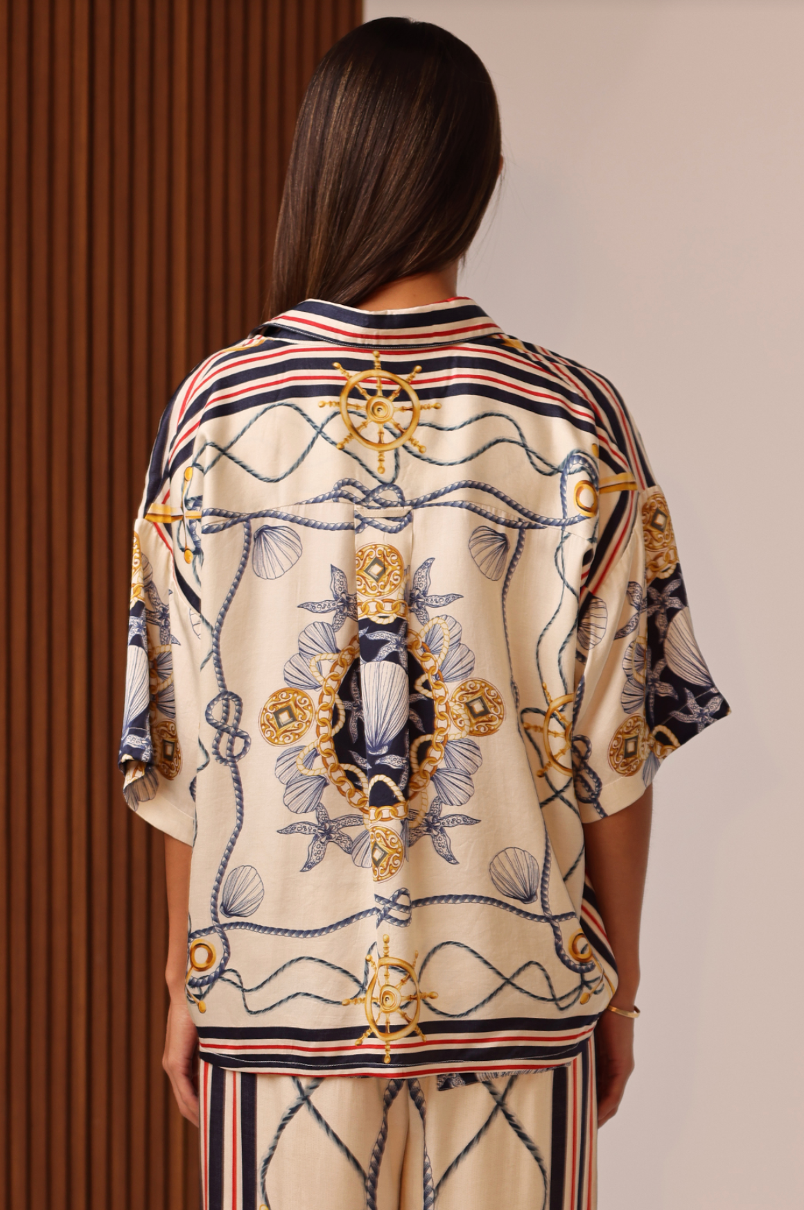 Blake Button Up Top - Nautical