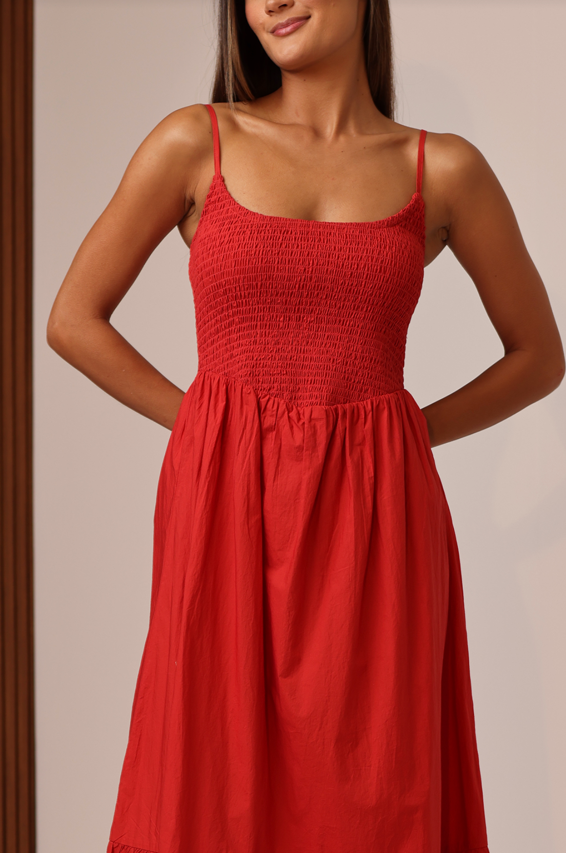 Sabrina Maxi Dress - Cherry