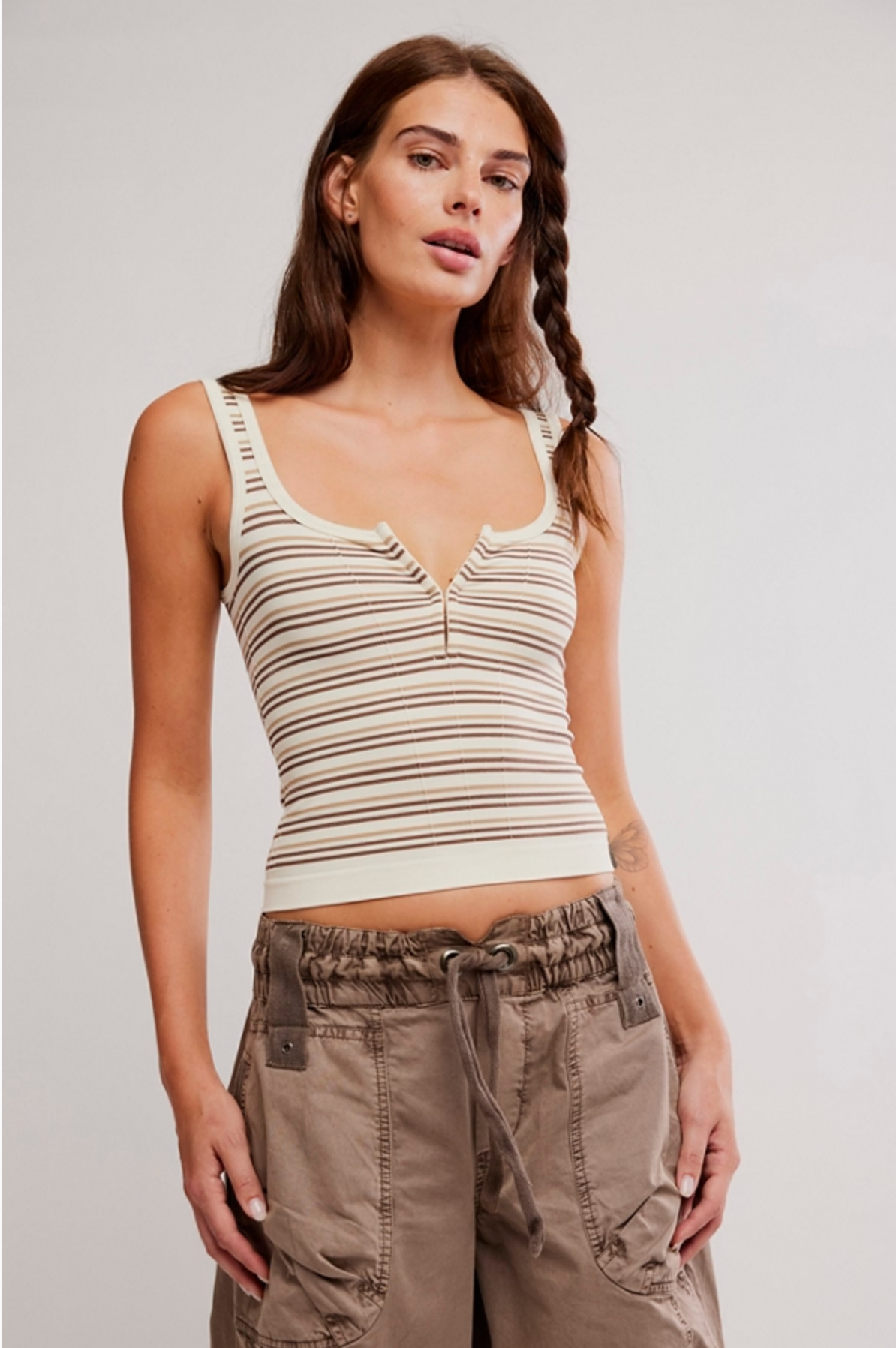 Free People Striped Simply Soft Cami - Canyon Sunset Combo