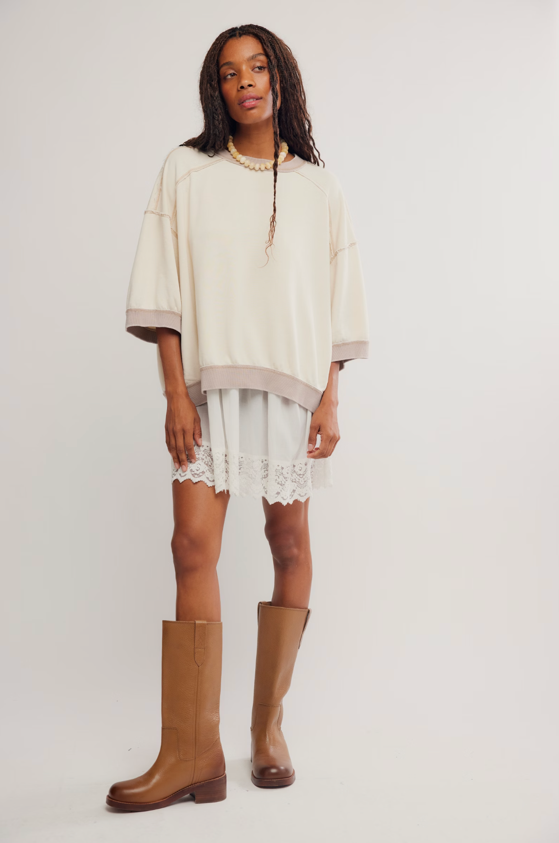 Free People Everything Pullover - Nilla Cream