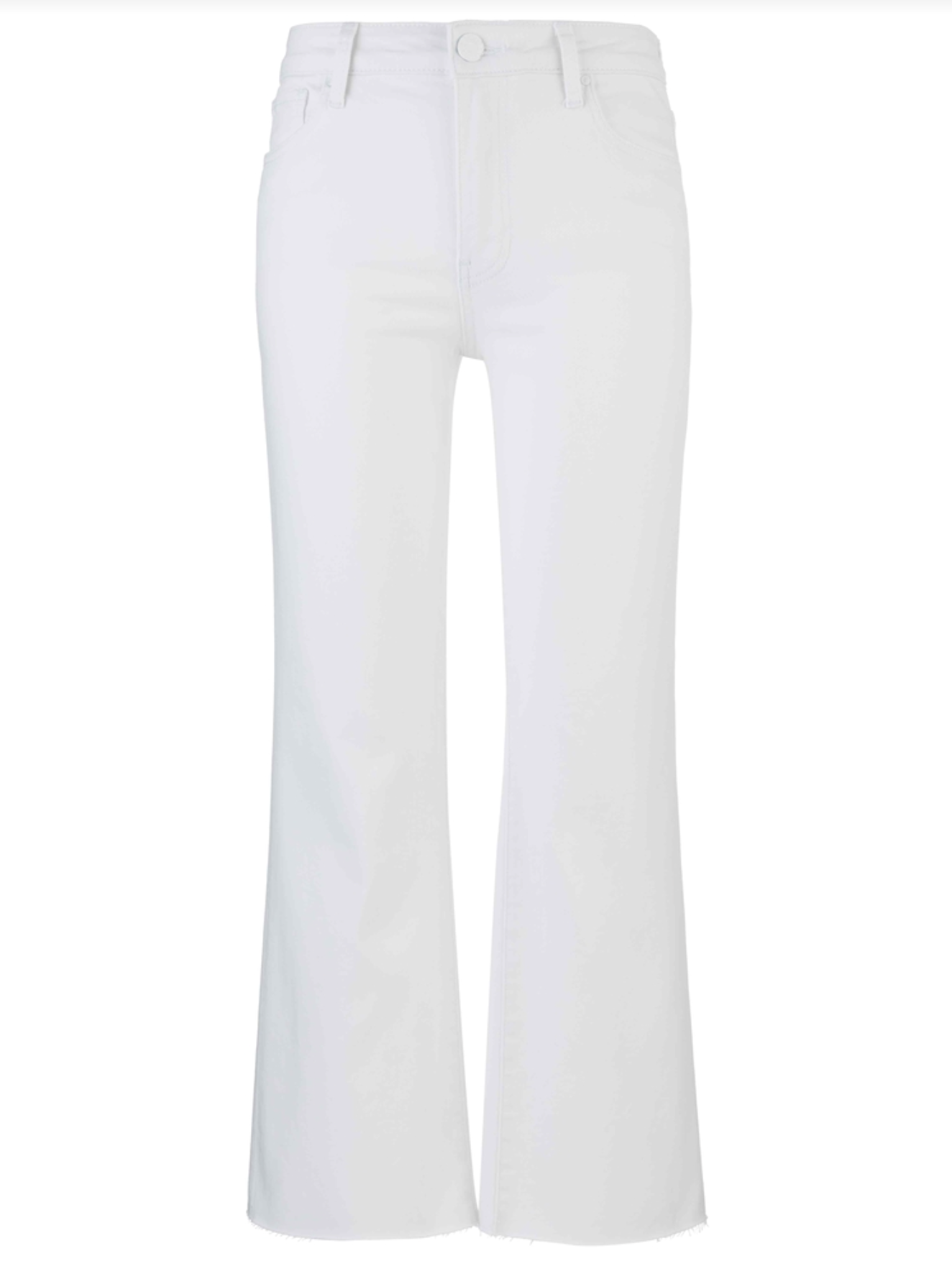 Kelsey High Rise Ankle Flare Jean - Optic White